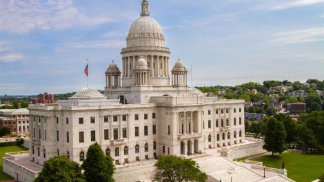 The Rhode Island State House in Providence