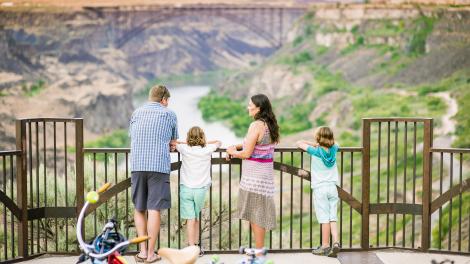 Vue sur Snake River Canyon dans le sud de l’Idaho