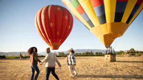 Ready for a peaceful flight over the vineyards with A Grape Escape Balloon Adventure