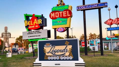 Basking in the glow of Route 66 Legends Neon Park
