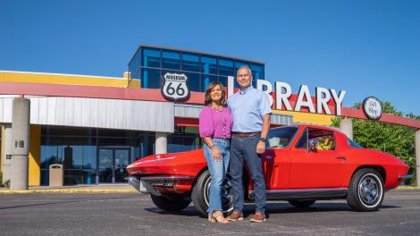 レバノンラクレード郡図書館に併設されているルート 66 博物館を見学