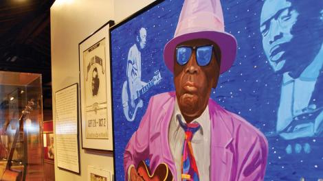 Historical exhibits and artifacts inside the Delta Blues Museum in Clarksdale, Mississippi Historical exhibits and artifacts inside the Delta Blues Museum in Clarksdale, Mississippi