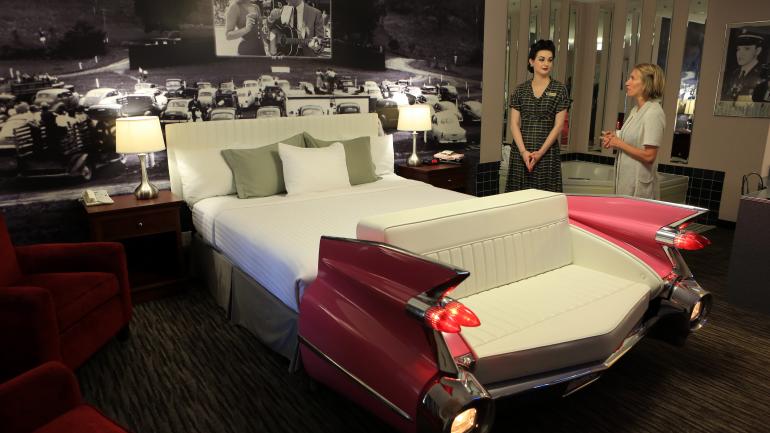 斯普林菲尔德 Best Western Route 66 Rail Haven 酒店的埃尔维斯·普雷斯利主题房间 斯普林菲尔德 Best Western Route 66 Rail Haven 酒店的埃尔维斯·普雷斯利主题房间