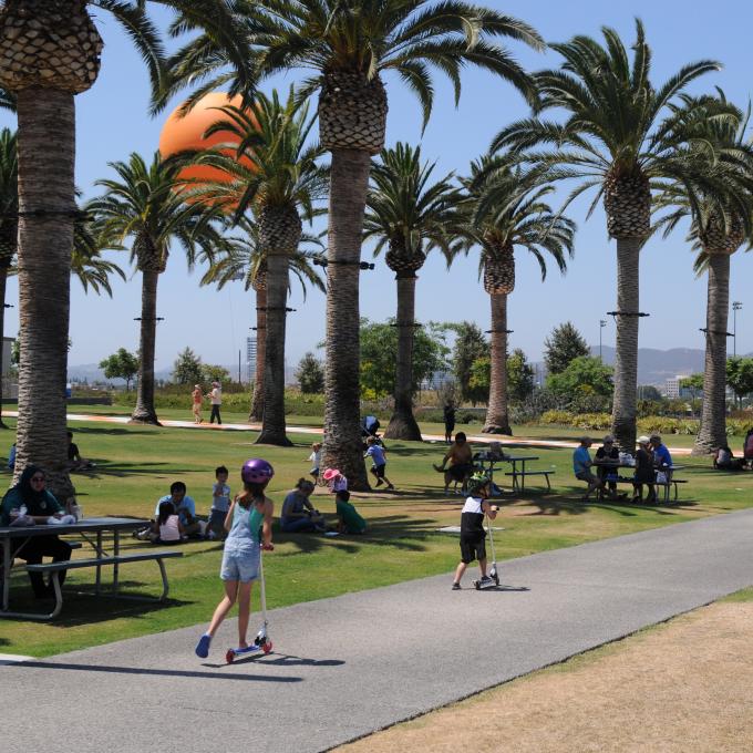 加利福尼亚州尔湾 Great Park 公园中阳光明媚的一天 加利福尼亚州尔湾 Great Park 公园中阳光明媚的一天