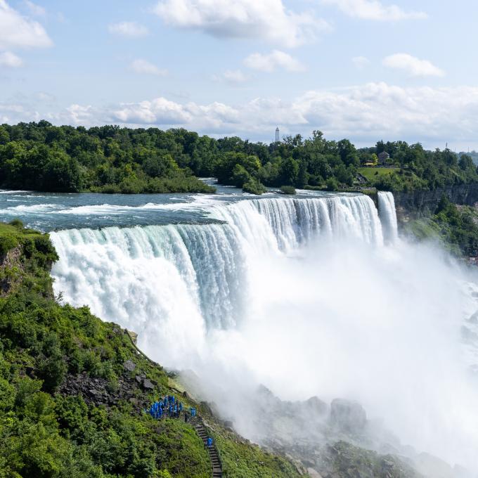 Las espectaculares American Falls y Bridal Veil Falls