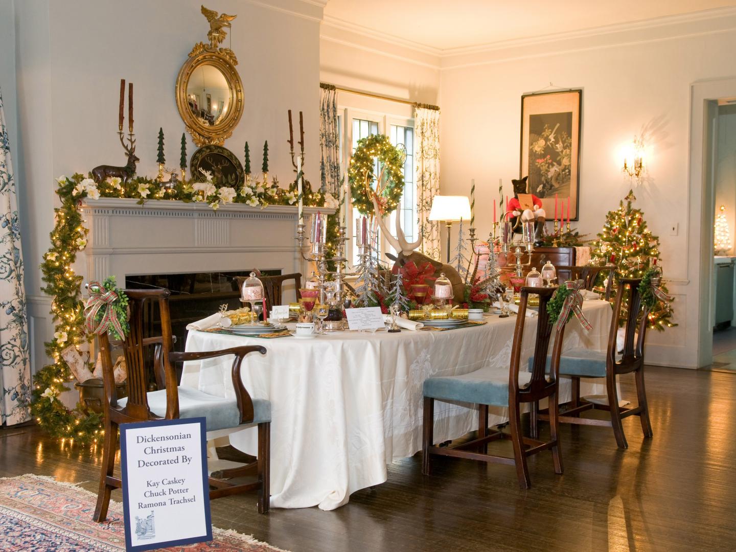 Part of the festive display at Mayowood Mansion for the holidays