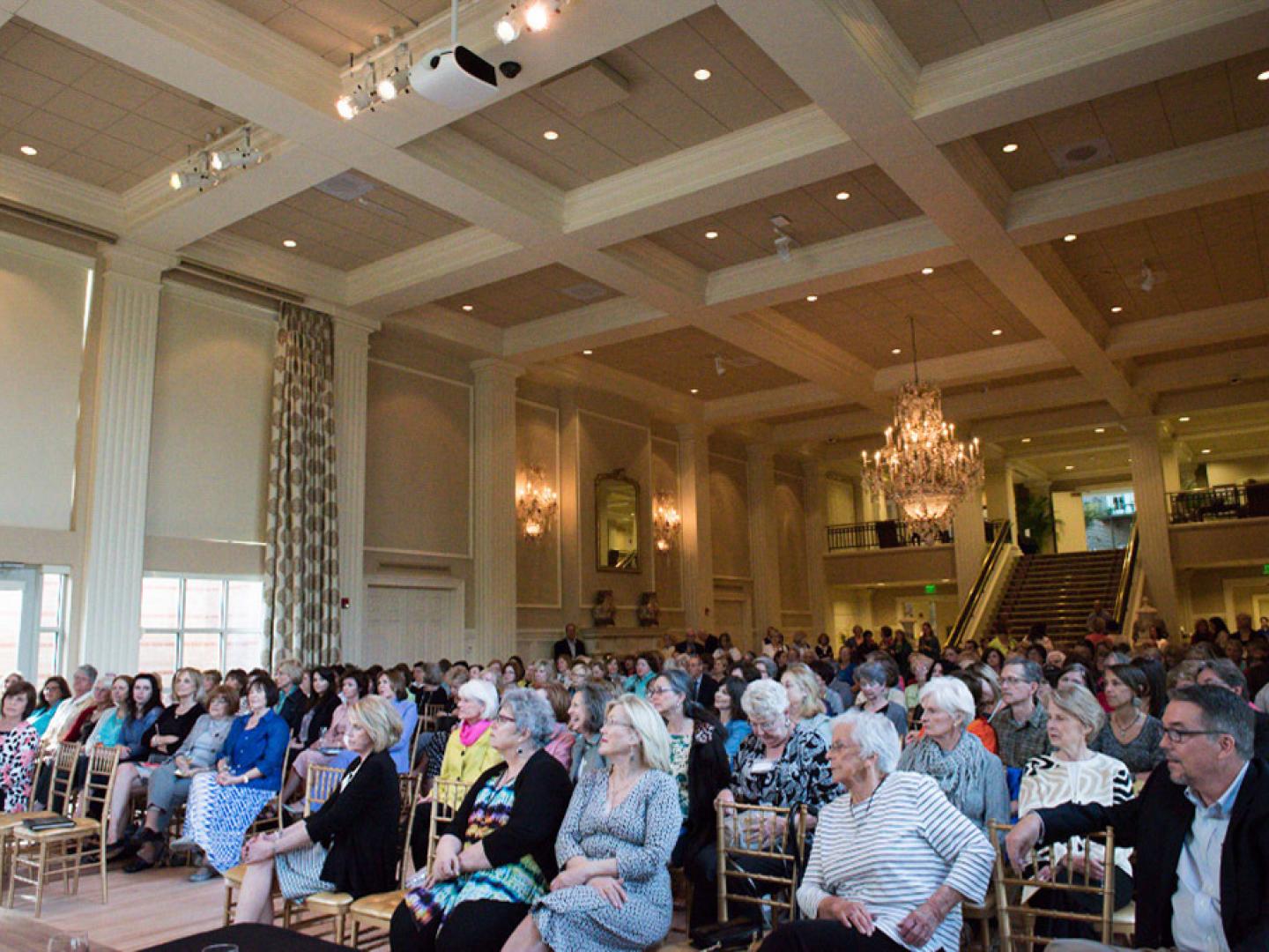 Attending a Six Bridges Book Festival event at the Arkansas Governor’s Mansion