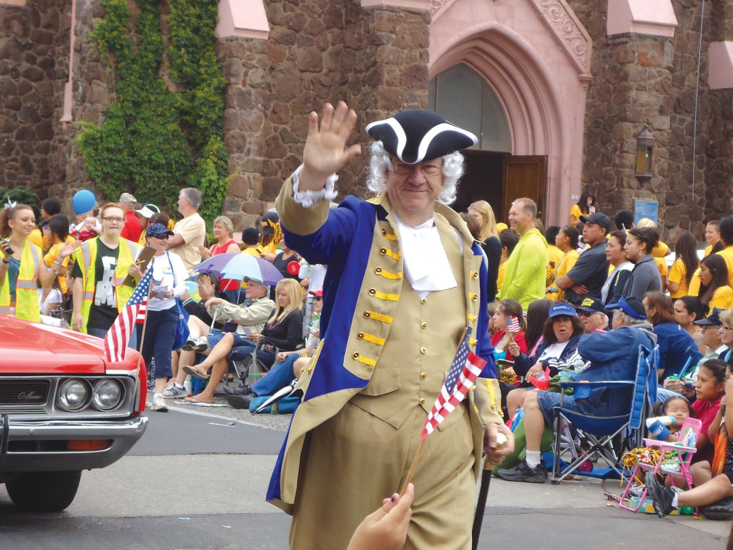 A patriotic parade to celebrate the 4th