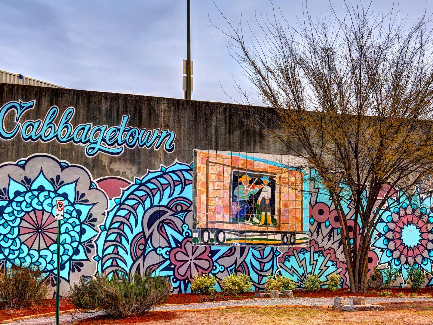 A mural in the Cabbagetown neighborhood of Atlanta, Georgia