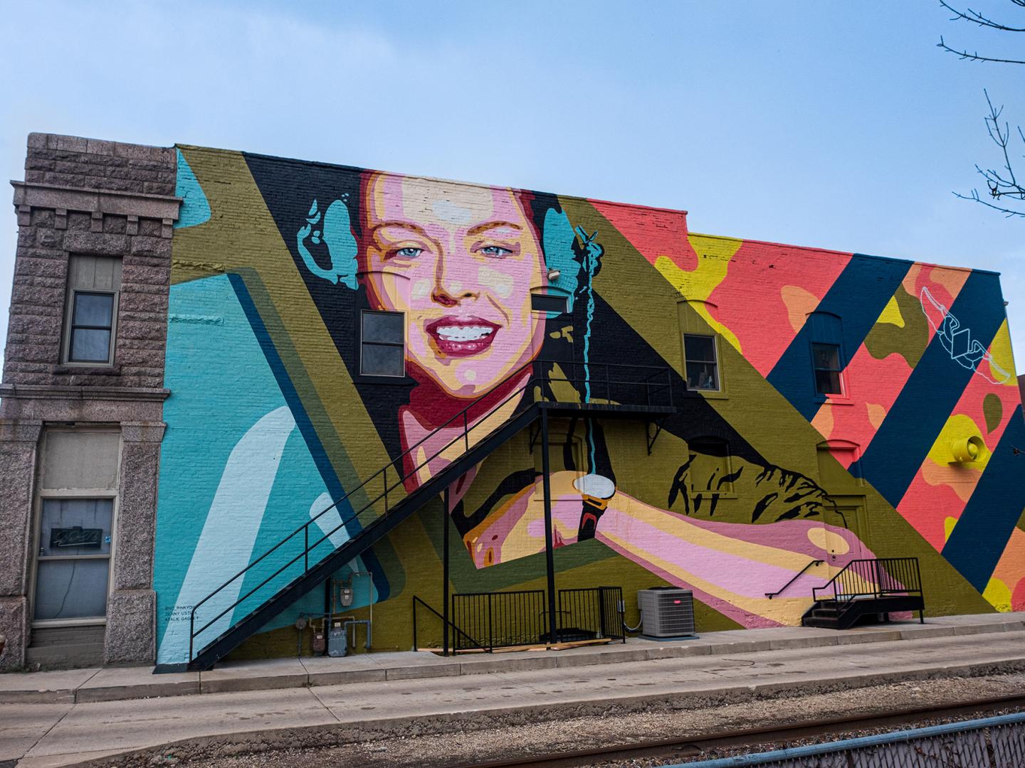 A mural featured in the CRE8IV - Transformational Art and Mural Festival in Rockford, Illinois