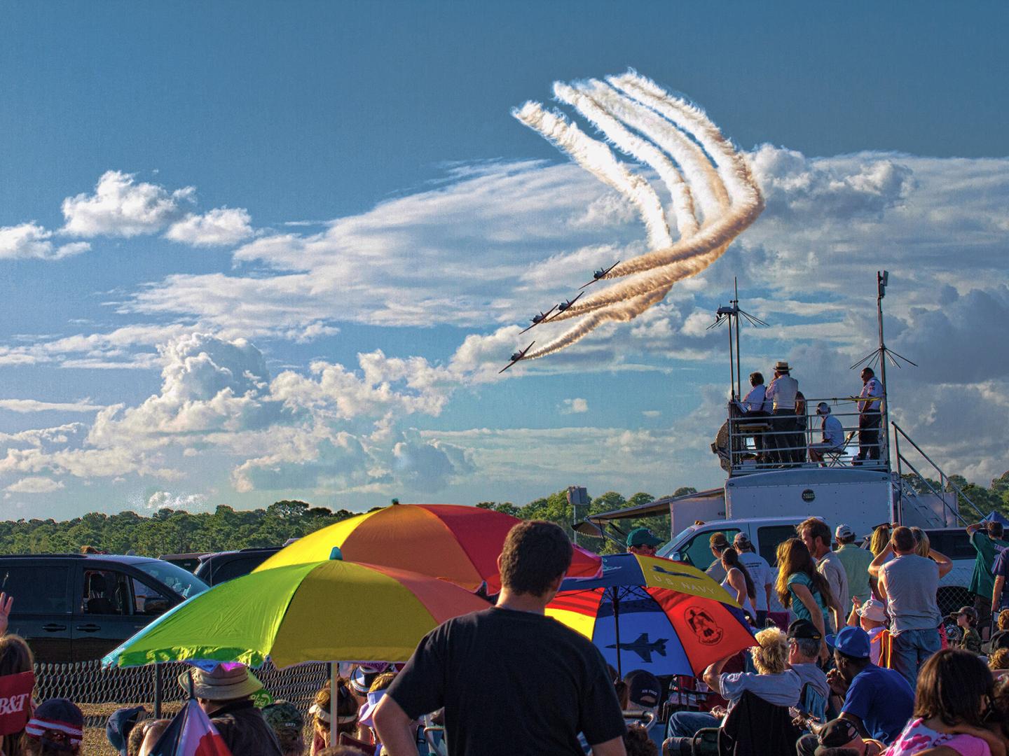Una presentación aérea en Stuart Air Show en Florida