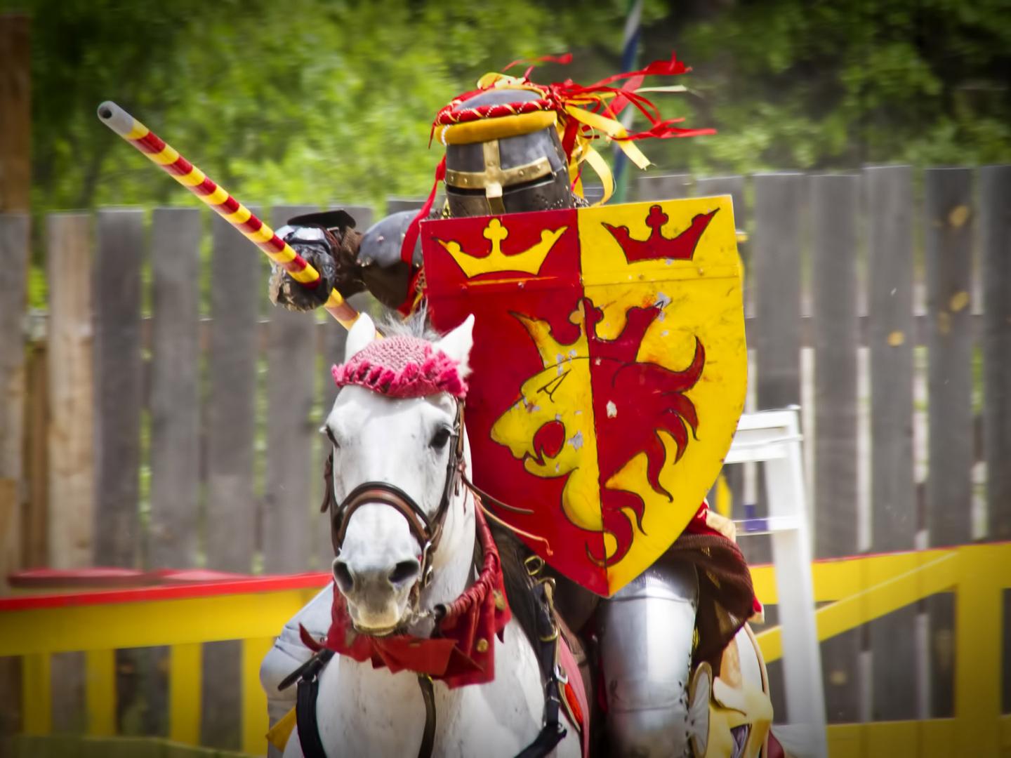 A jousting demonstration during the Pittsburgh Renaissance Festival