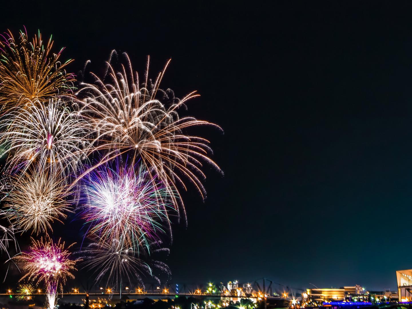 켄터키주 오언즈버러의 미국 독립기념일 불꽃 축제