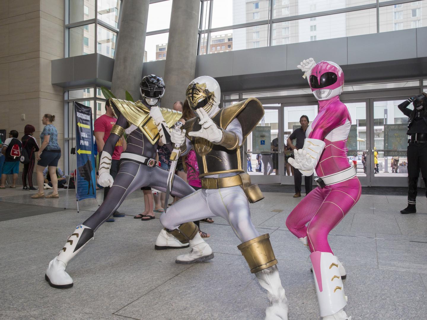 Participants à la GalaxyCon Raleigh en costume
