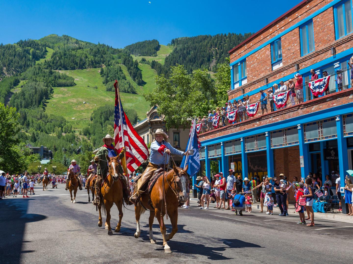 The scene at the Aspen 4th of July Celebration