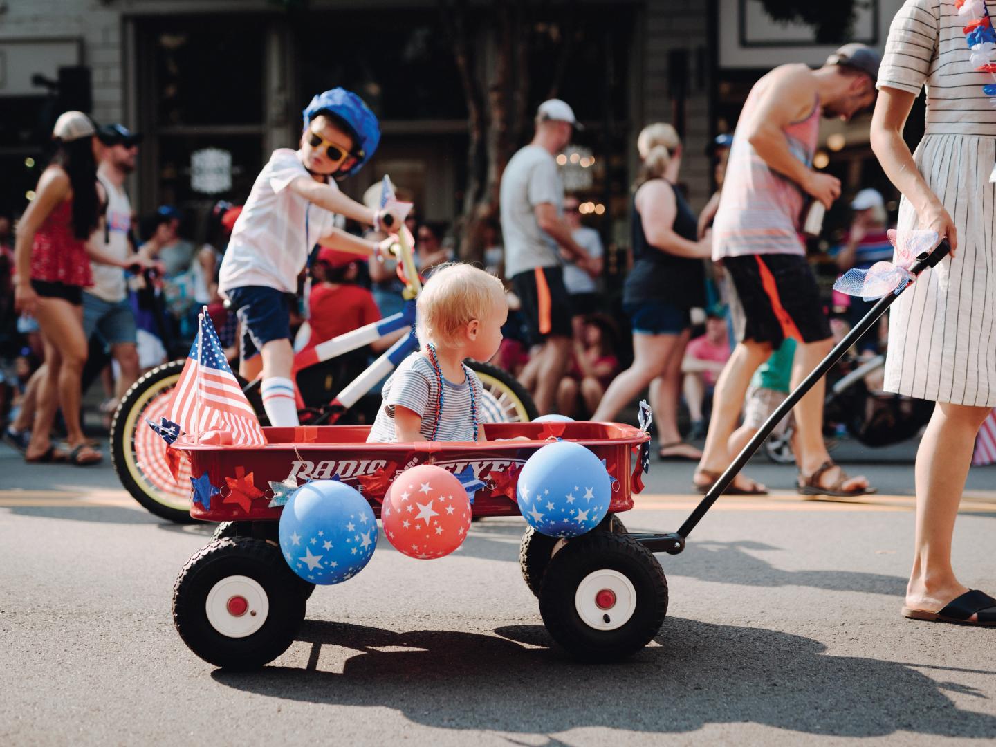 테네시주 프랭클린 다운타운의 미국 독립기념일 행사