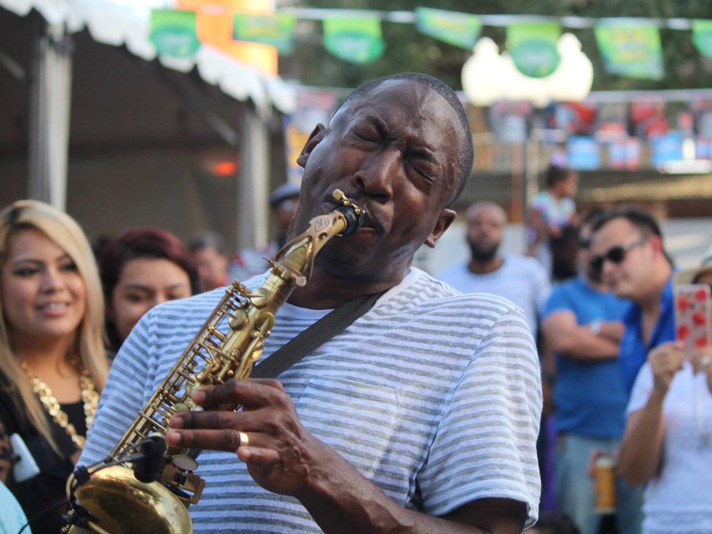 Live music at the Texas Jazz Festival at Heritage Park in Corpus Christi, Texas