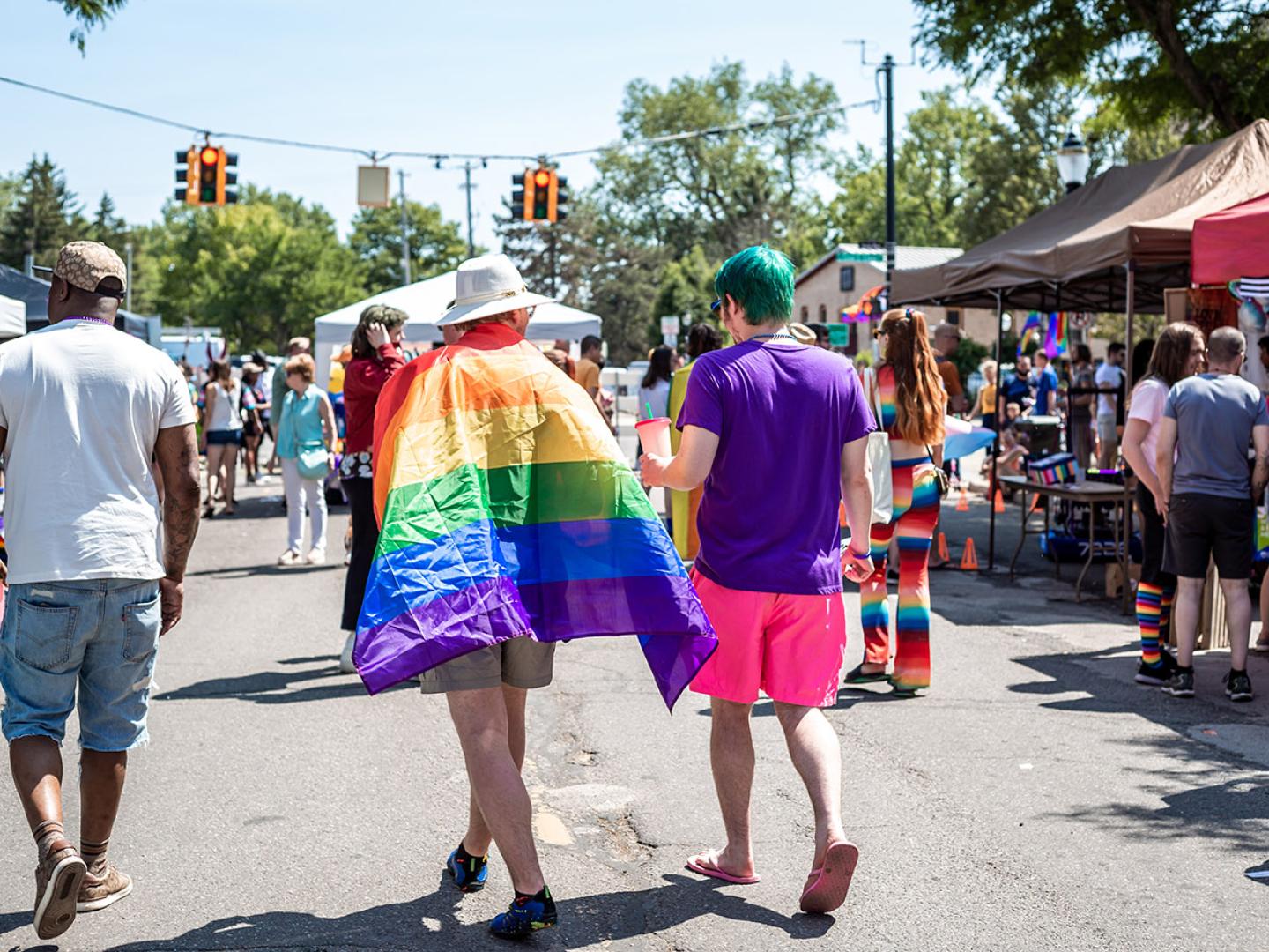 Attendees at Lansing Pride