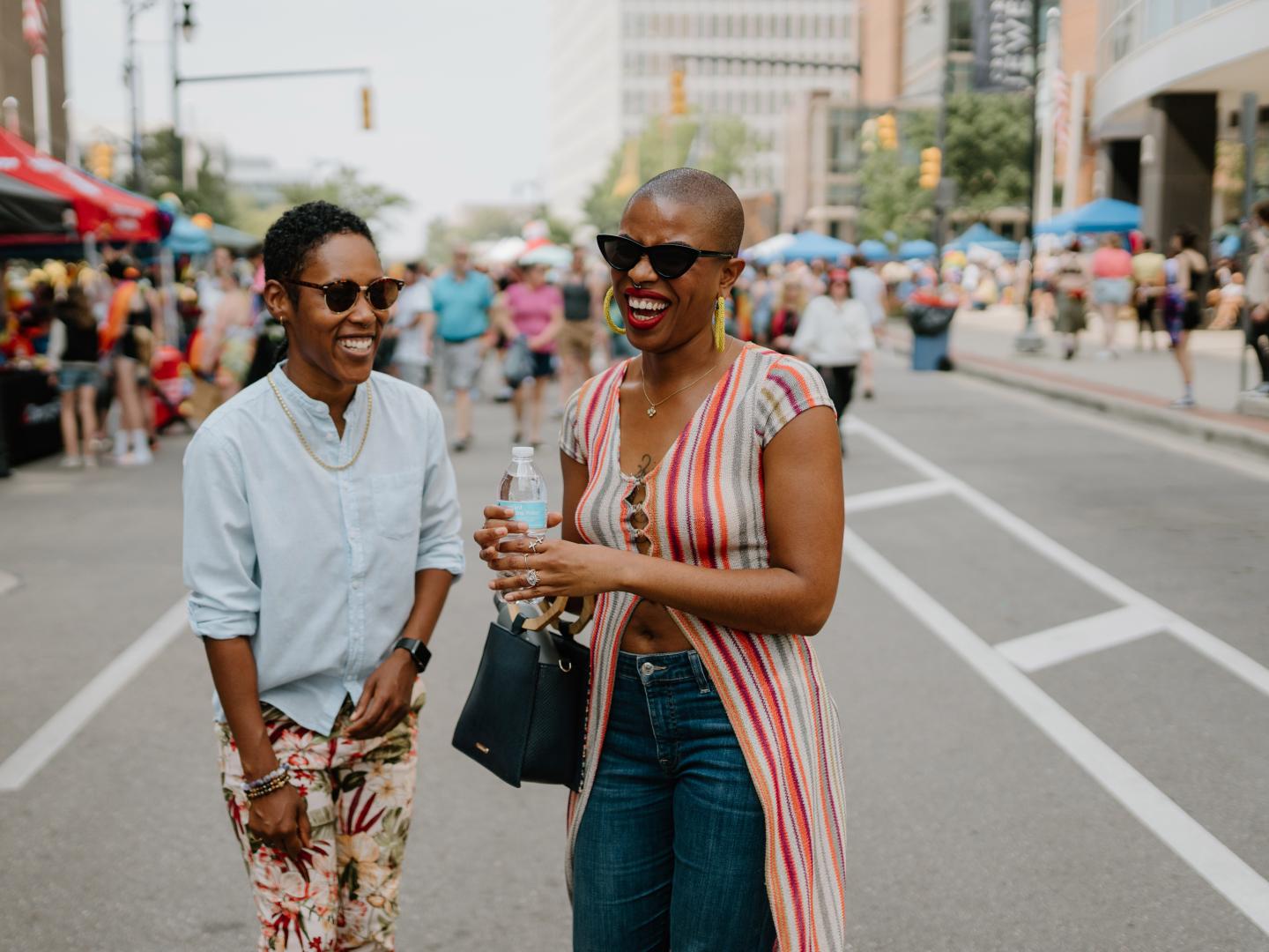 Celebrating the Grand Rapids Pride Festival in Grand Rapids, Michigan