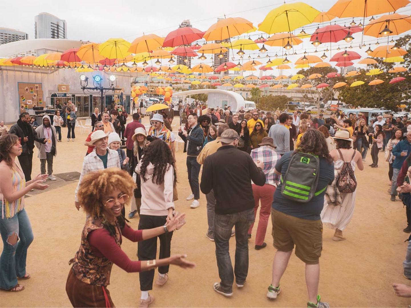 Dancing during WOW Festival at the Rady Shell