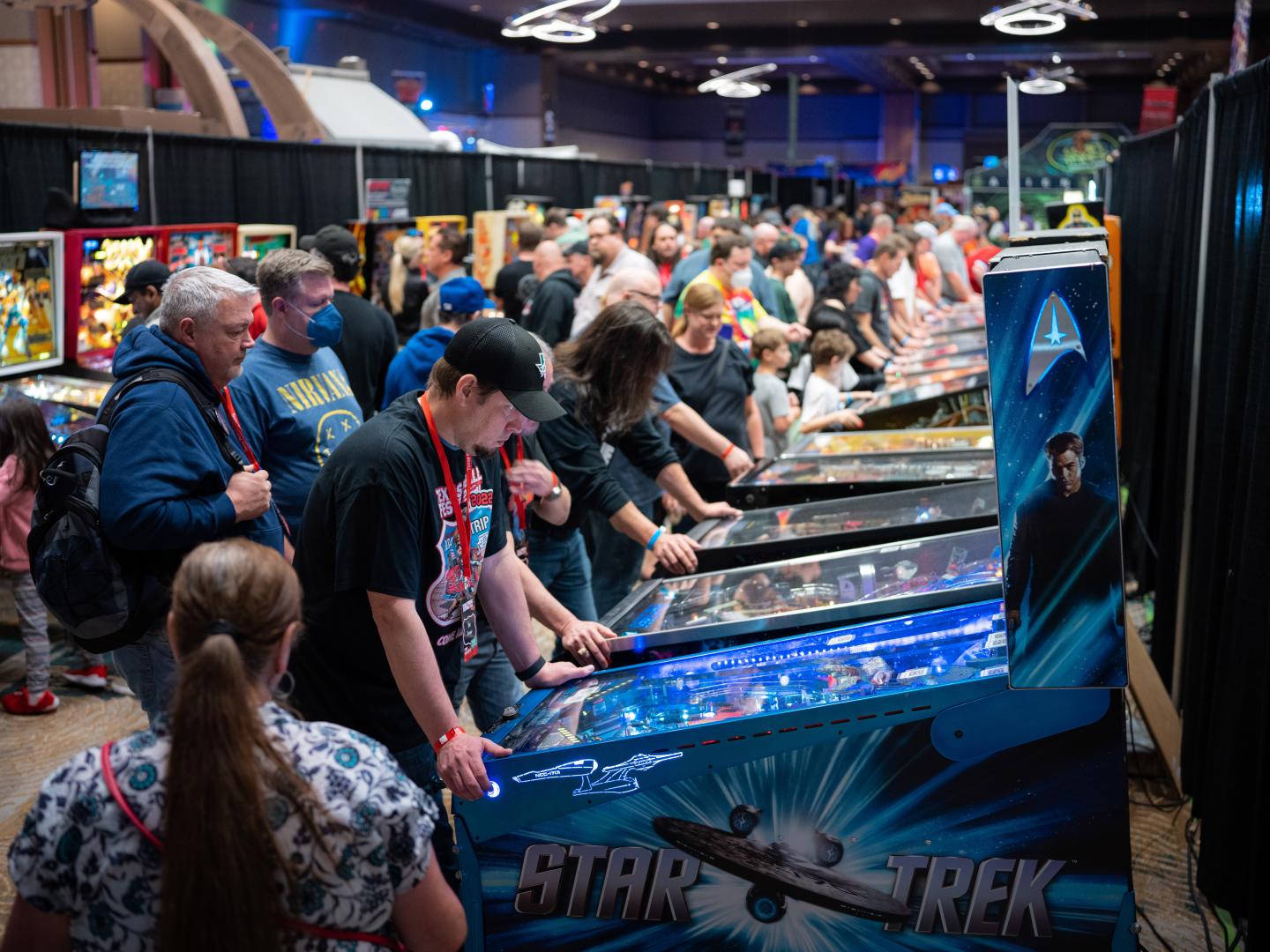 Arcade action at the Texas Pinball Festival in Frisco, Texas 