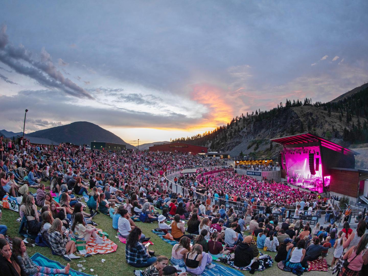 A live show at the KettleHouse Amphitheater in Missoula, Montana