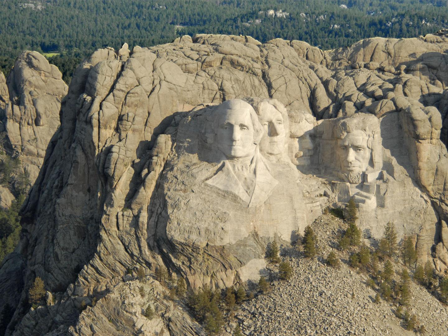 The faces of Mount Rushmore