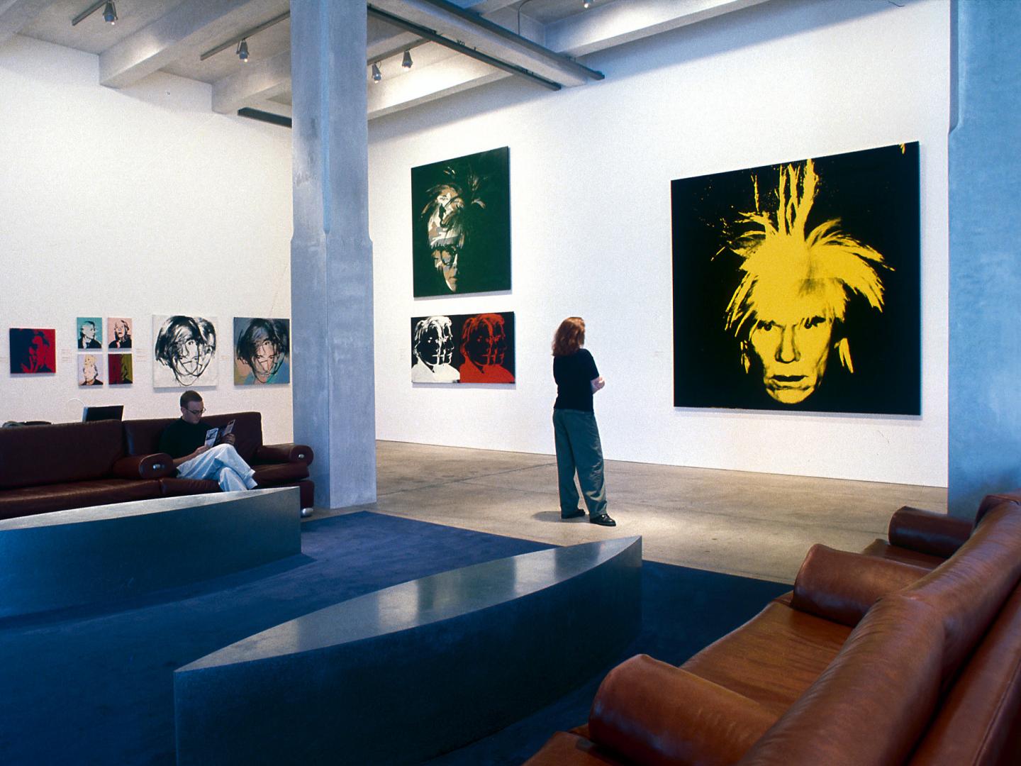 Viewing a self-portrait at the Andy Warhol Museum