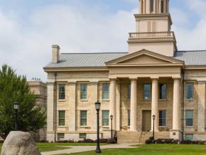 The Old Capitol Building, now a museum at the University of Iowa campus The Old Capitol Building, now a museum at the University of Iowa campus