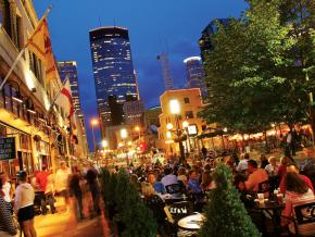 The Nicollet Mall shopping and dining district spanning 12 blocks downtown The Nicollet Mall shopping and dining district spanning 12 blocks downtown