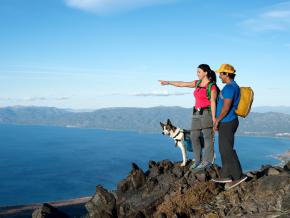 A hike rewarded with great views A hike rewarded with great views