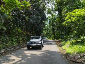 A Jeep is an ideal vehicle for a road trip through Hawaii’s lush landscapes
