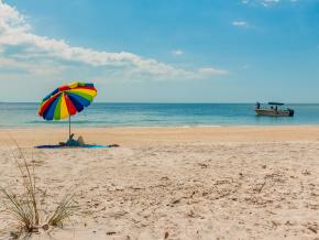 Seclusion on the sand at Lovers Key State Park