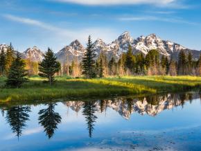 Stunning mountain views in Grand Teton National Park, Wyoming