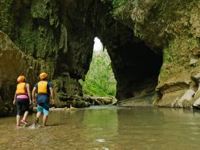 Exploring caves at Tanama River Adventures in Utuado Exploring caves at Tanama River Adventures in Utuado