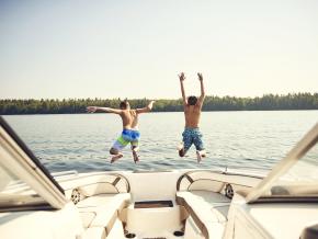 Excursion en bateau près de Belgrade, Maine