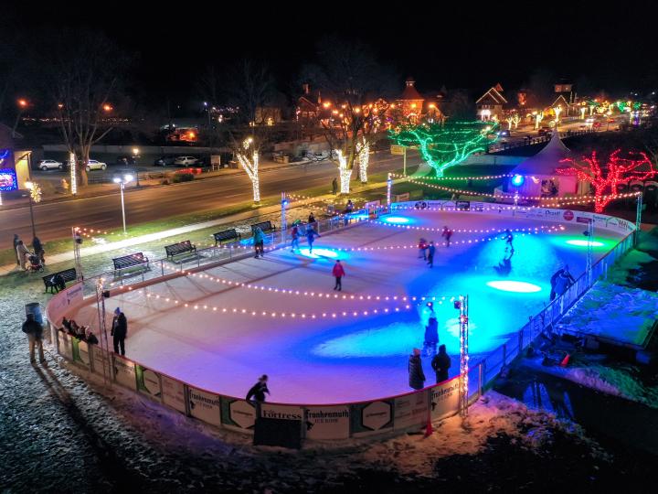 Ice skating in Frankenmuth