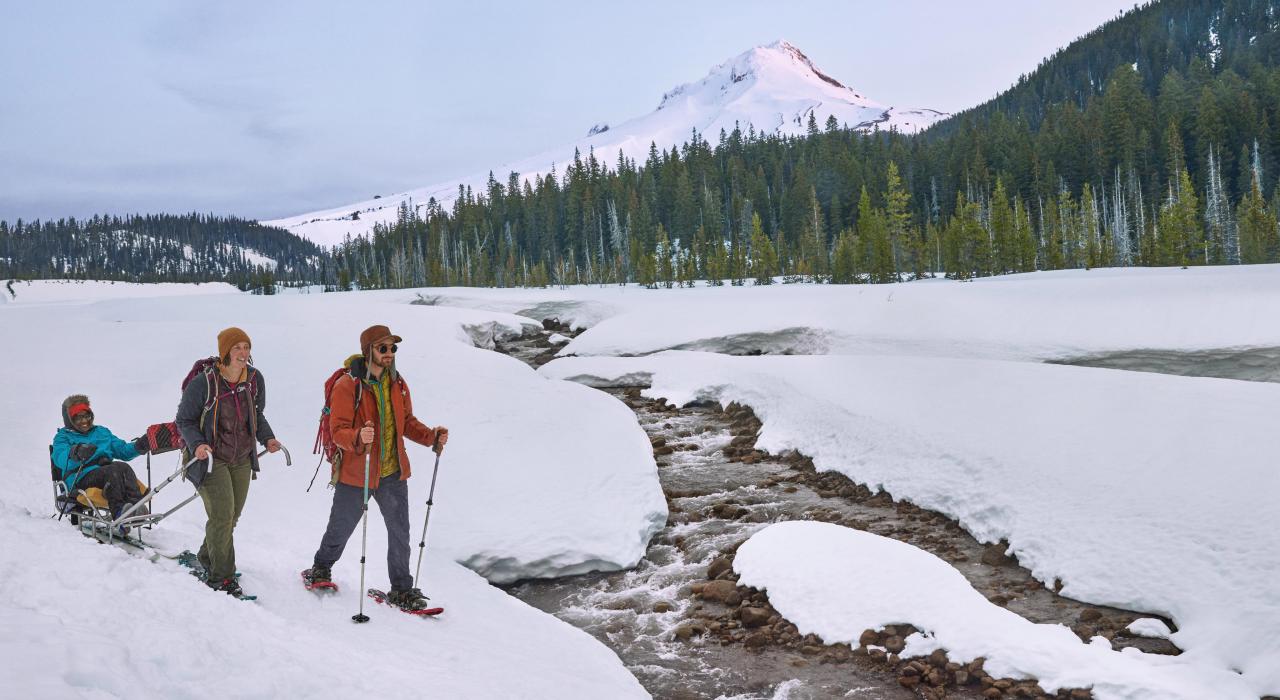 Wandern im Mt. Hood National Forest in der Nähe von Sandy, Oregon
