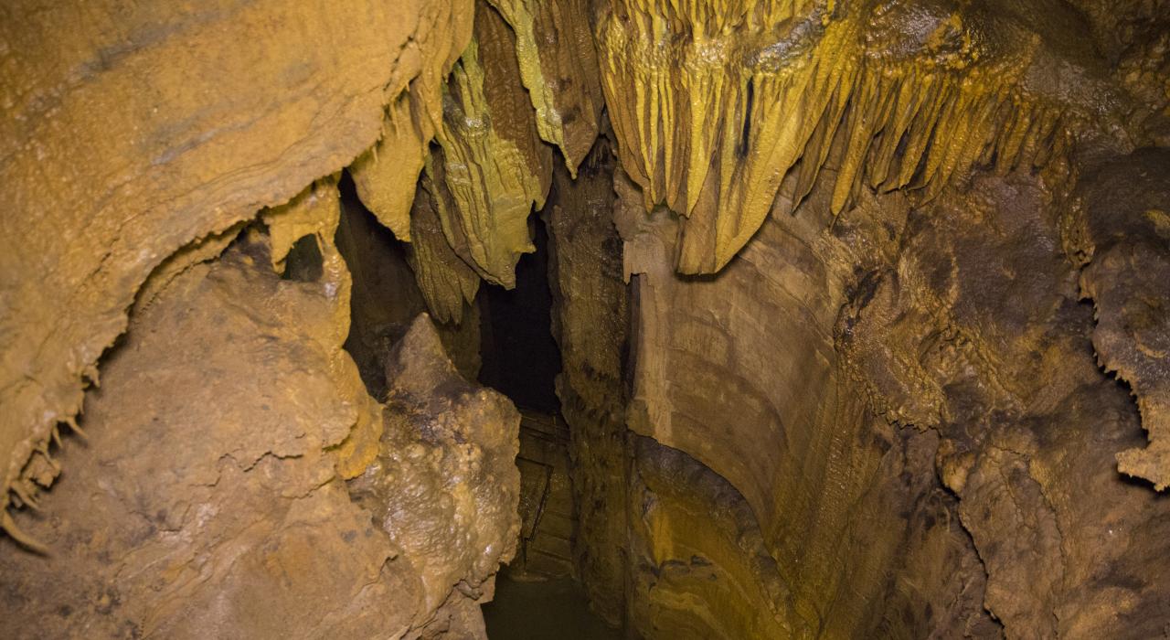 Les profondeurs de la Mammoth Cave au Mammoth Cave National Park dans le Kentucky