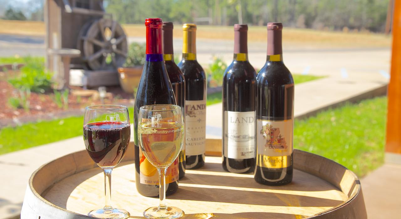 Vinos del Landry Vineyards en West Monroe, Luisiana