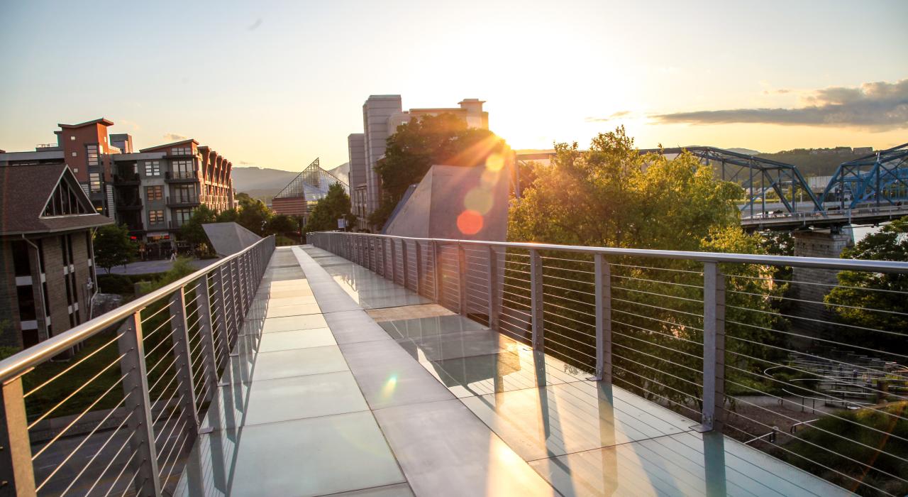 Walkway by Hunter Museum of American Art in Chattanooga, Tennessee