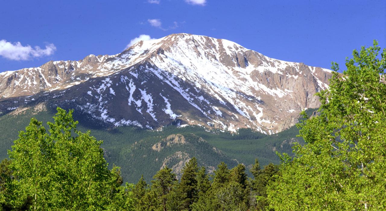 Pikes Peak, the most visited mountain in the USA