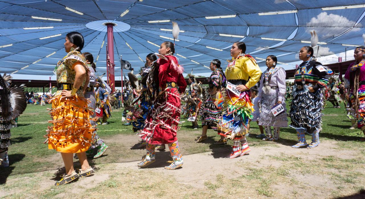 Danseurs traditionnels au Shoshone-Bannock Indian Festival, Idaho
