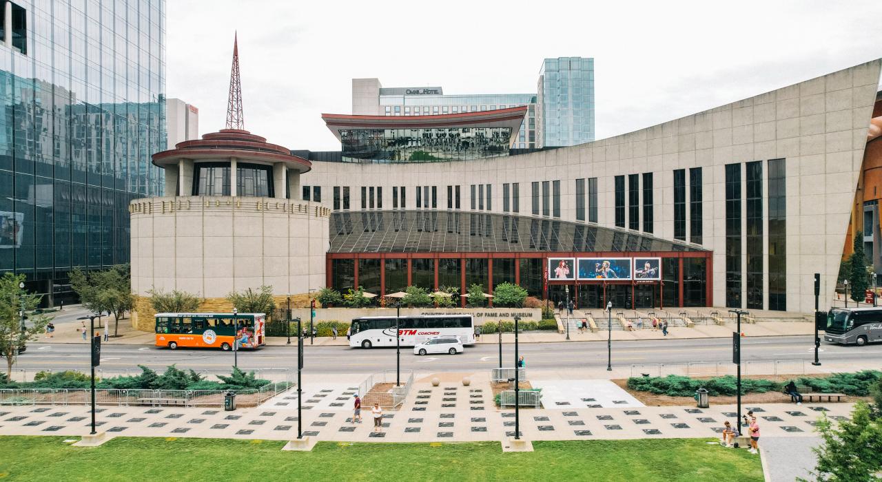 Exterior of the Country Music Hall of Fame