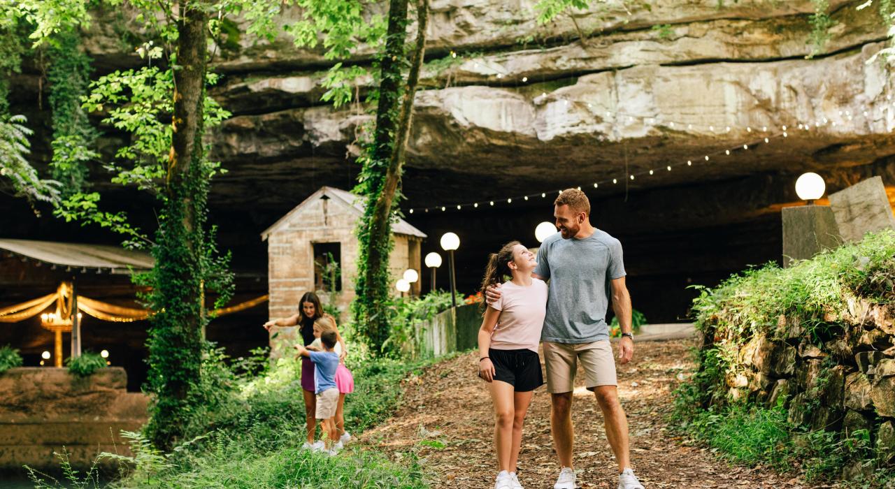 Exploring the nature trails at Lost River Cave