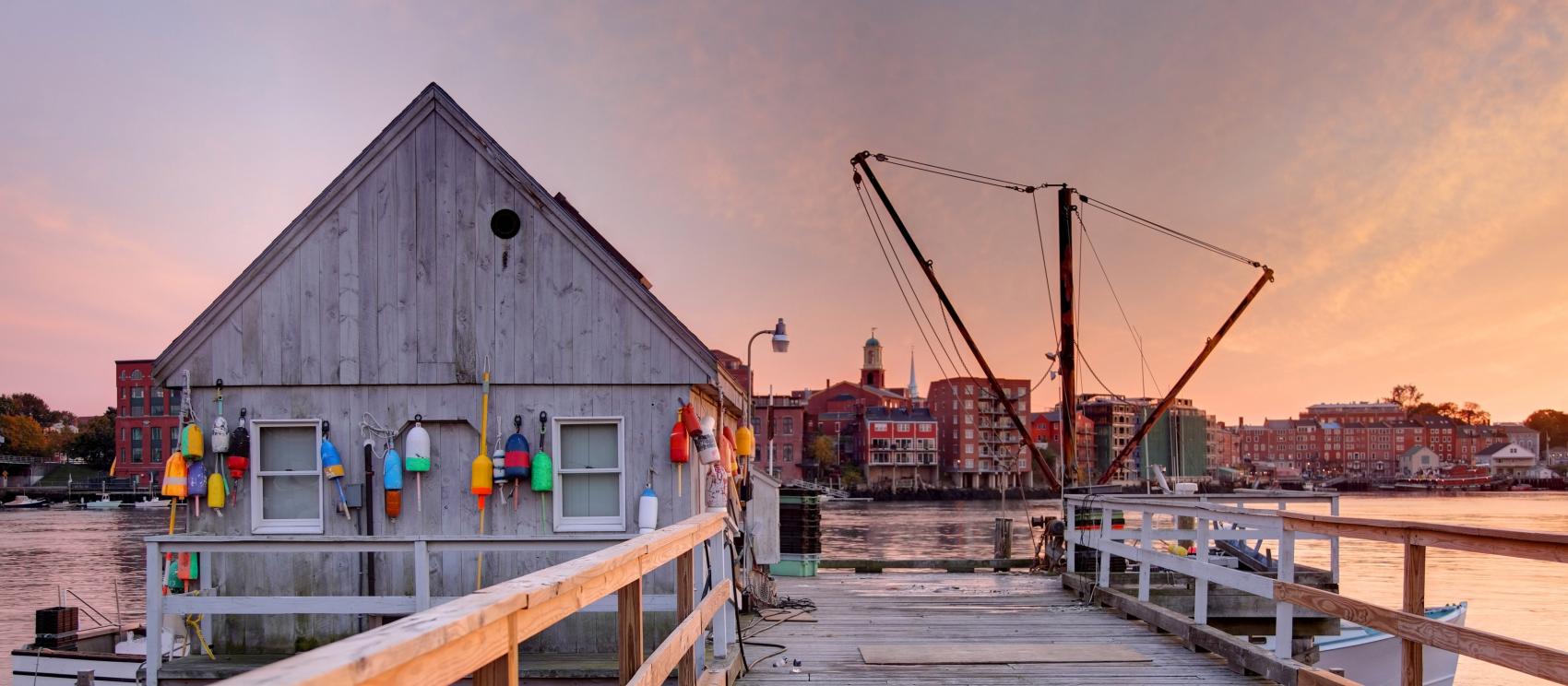 A fisherman's hut along the Piscataqua River in Kittery
