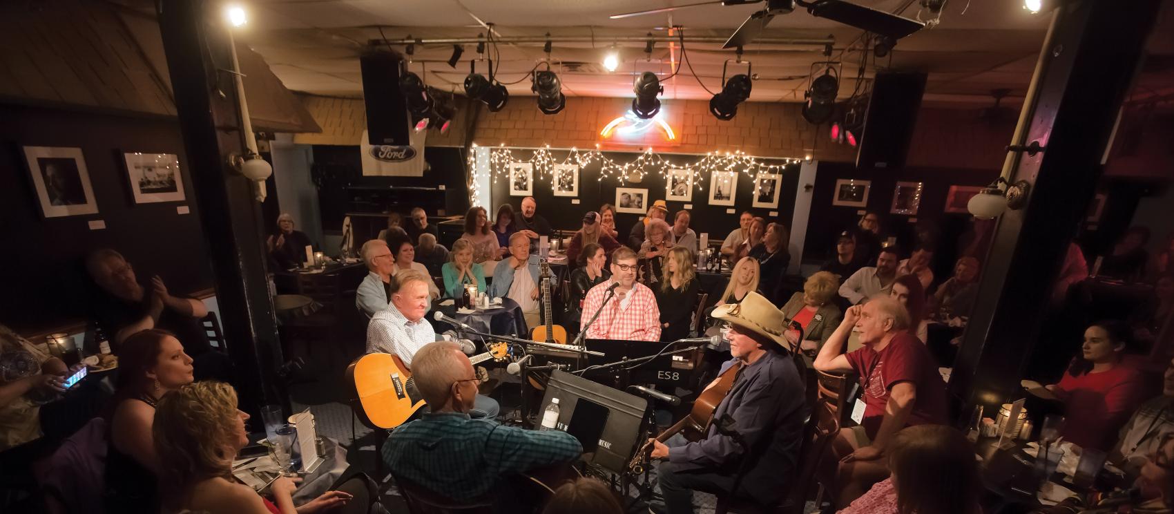 Live music at the legendary Bluebird Cafe in Nashville
